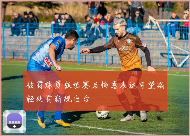 被罚球员教练赛后悔意表达可望减轻处罚新规出台